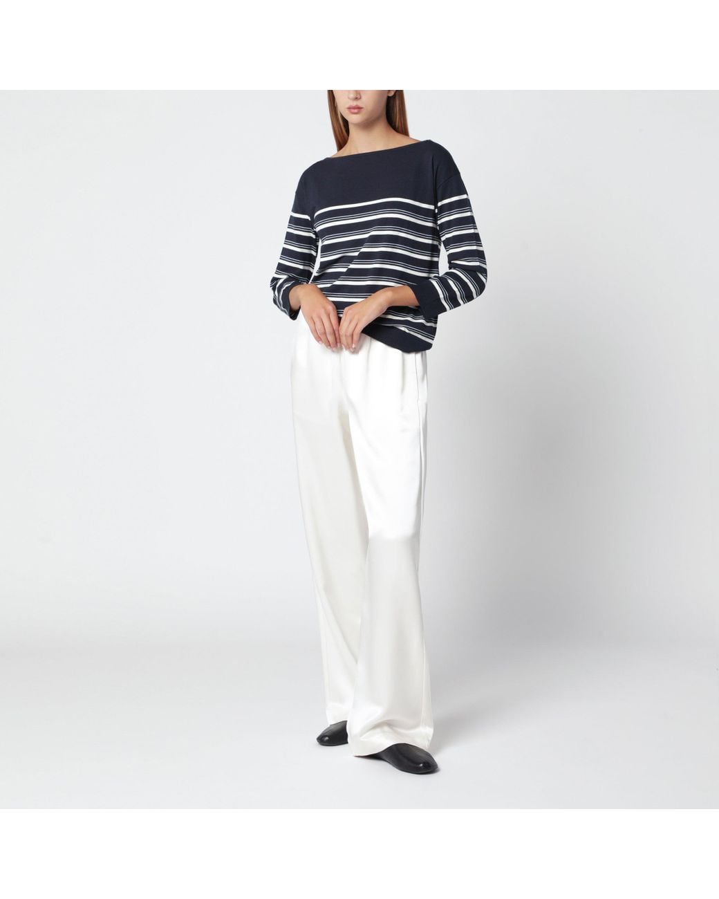 Weekend by Maxmara Blue And Striped Sweater
