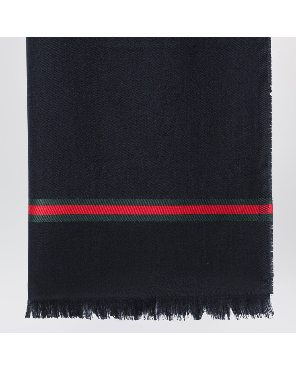 Gucci Blue Midnight Wool And Silk Stole for men