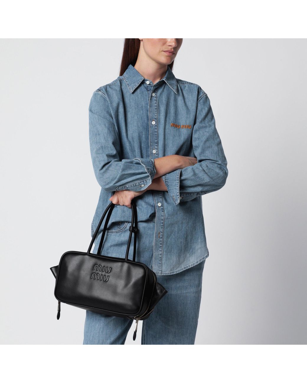 Miu Miu Black Beau Medium Bag