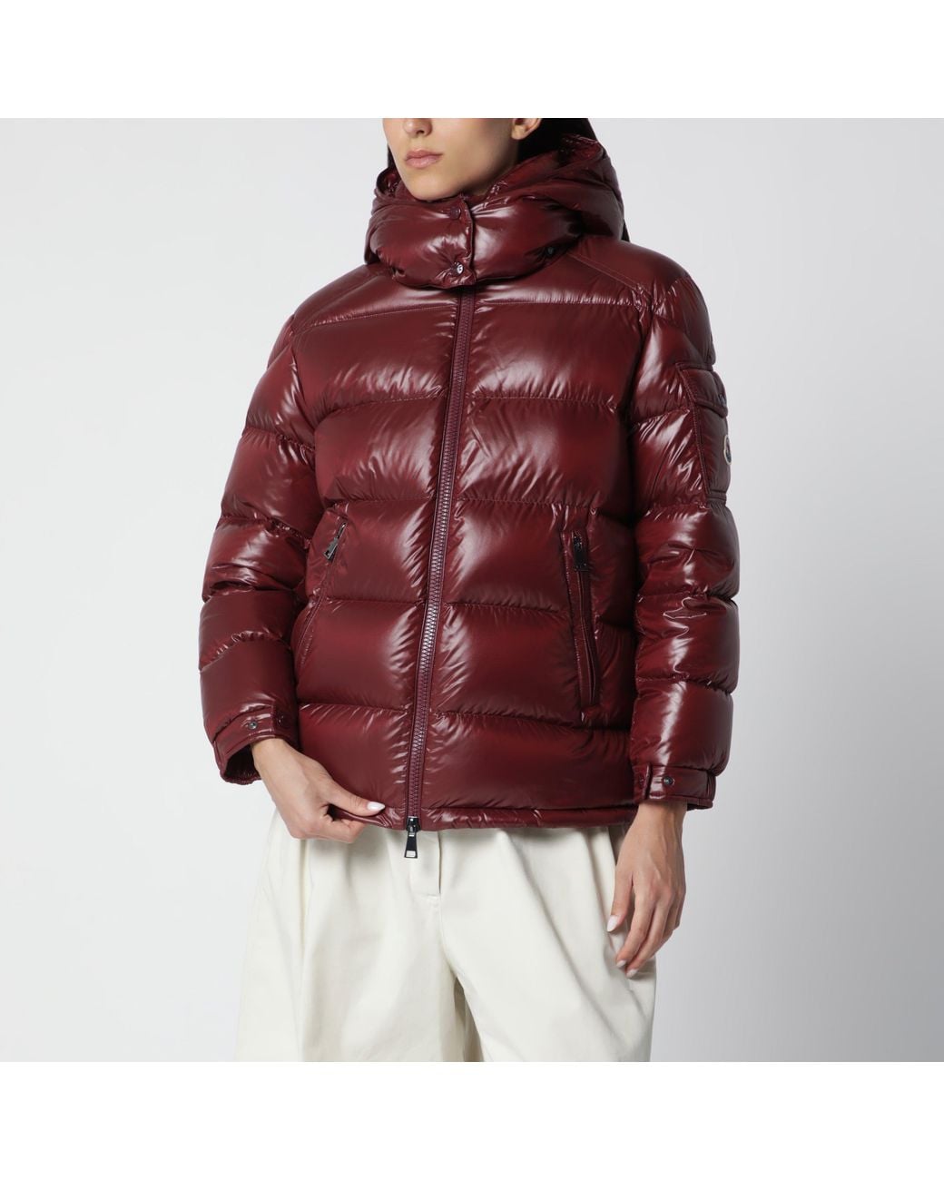 Moncler Red Dark Maire Down Jacket