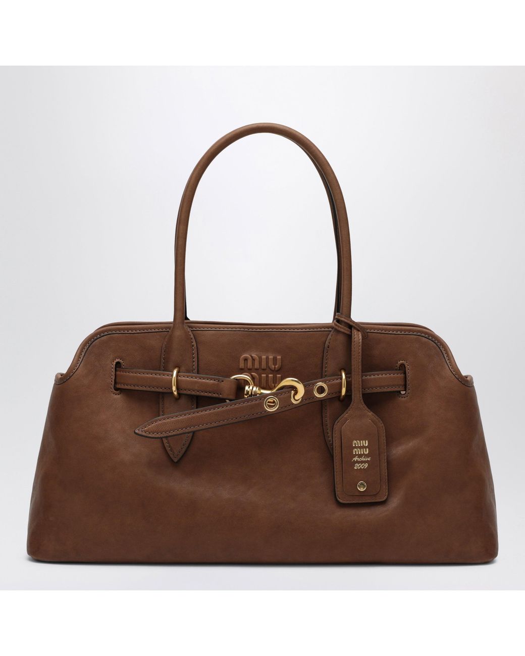 Miu Miu Brown Aventure Large Bag