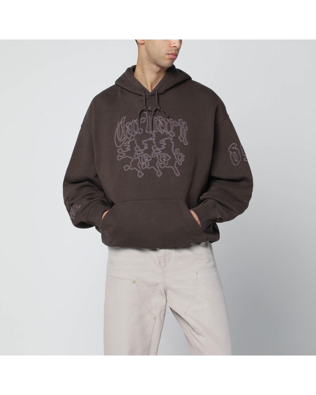 Carhartt Brown Hackwork Hoodie for men