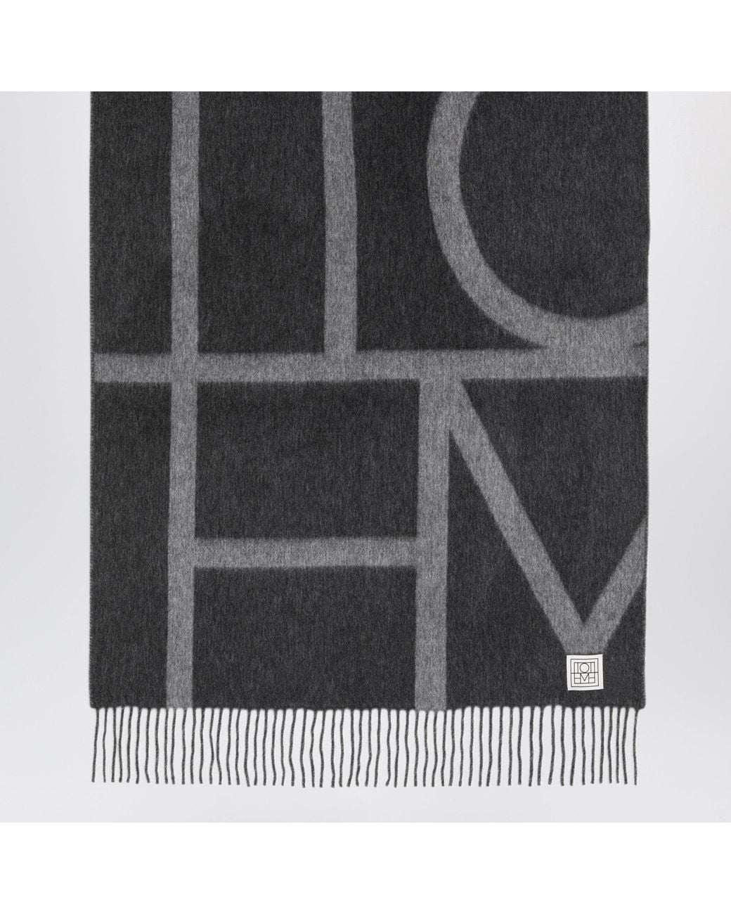 Totême  Gray Dark Melange Scarf