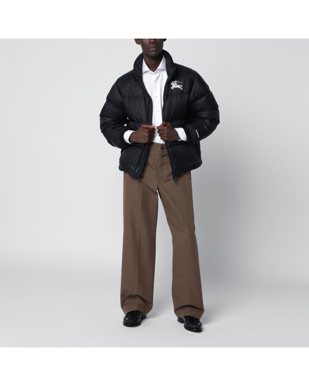 Burberry Black Highlands Nylon Down Jacket for men
