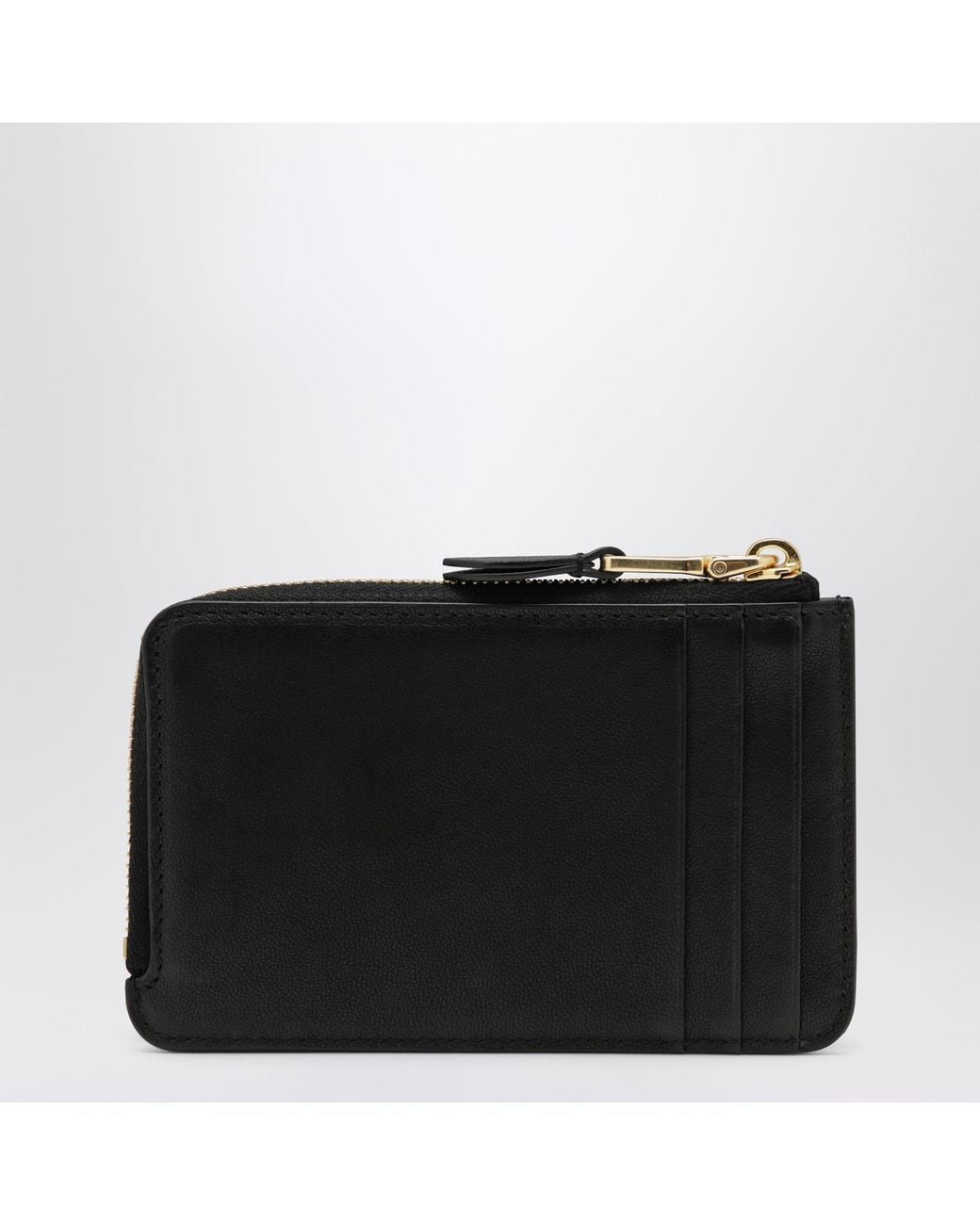 Miu Miu Black Zip Card Holder