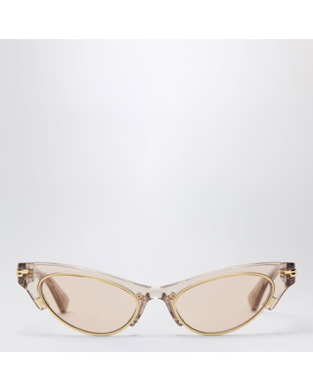 Bottega Veneta Pink Angle Cat-Eye Sunglasses