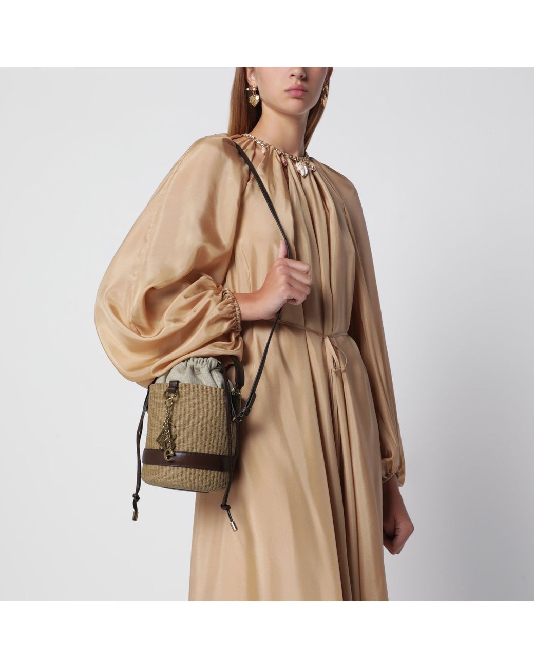 Borsa Cesto Charms di Chloé in Brown