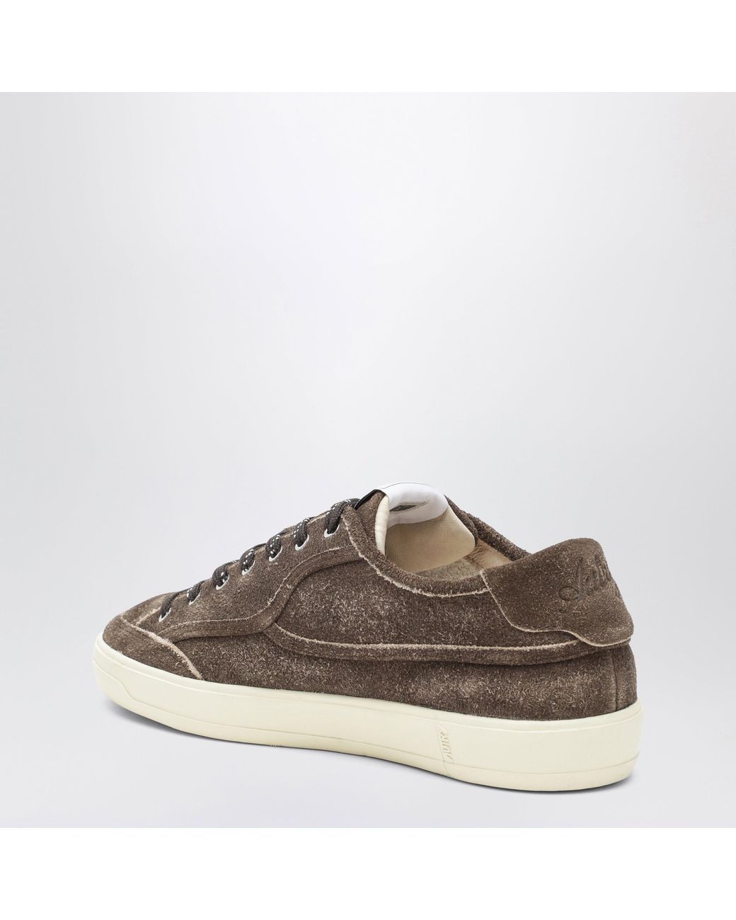 Autry Brown Windscape Low Suede Sneakers for men