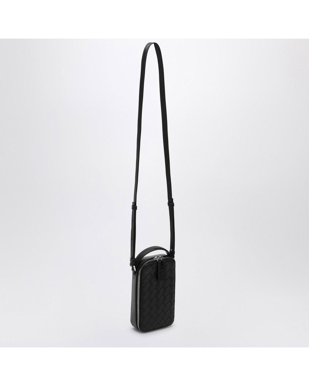 Étui Pour Smartphone Getaway En Intrecciato Noir Bottega Veneta pour homme en coloris White