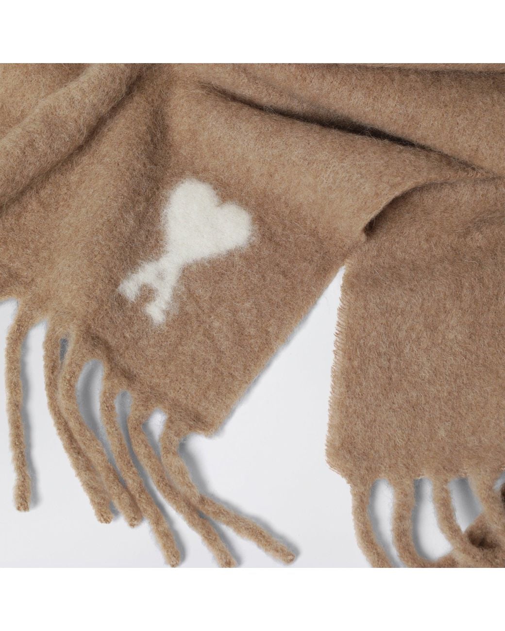 AMI Natural Ami De Coeur Scarf for men