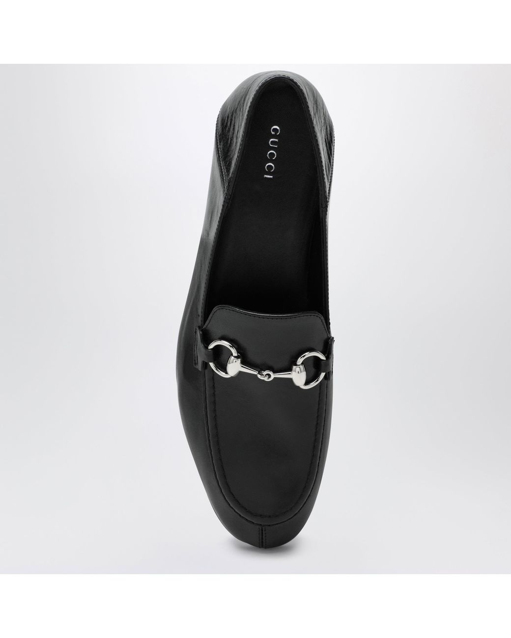 Gucci Black Jordaan Soft Horsebit Leather Loafers