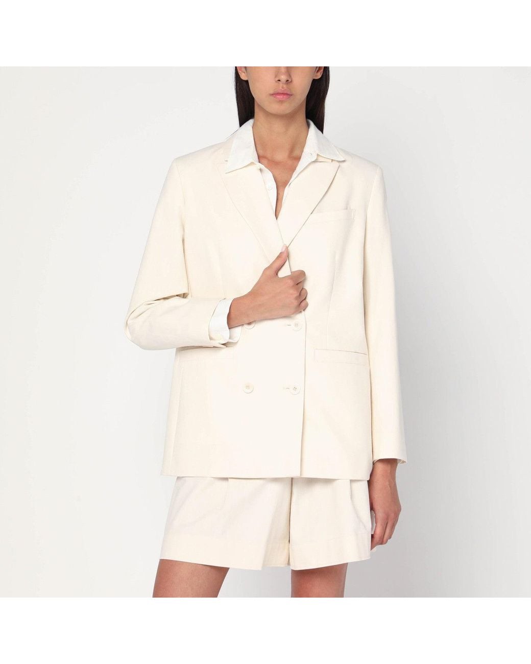 A.P.C. Natural Double-Breasted Jacket