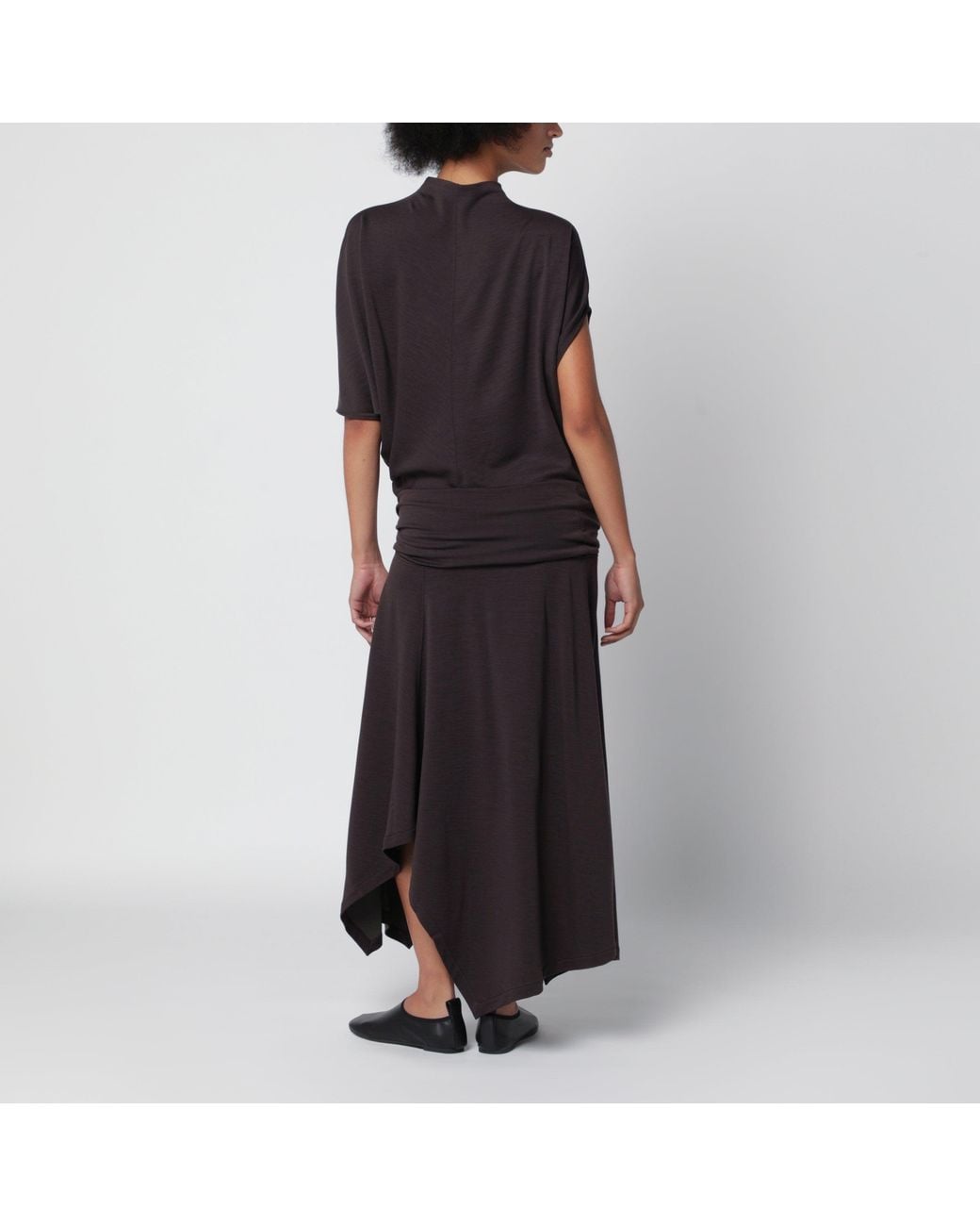 Lemaire Black Twisted Dress
