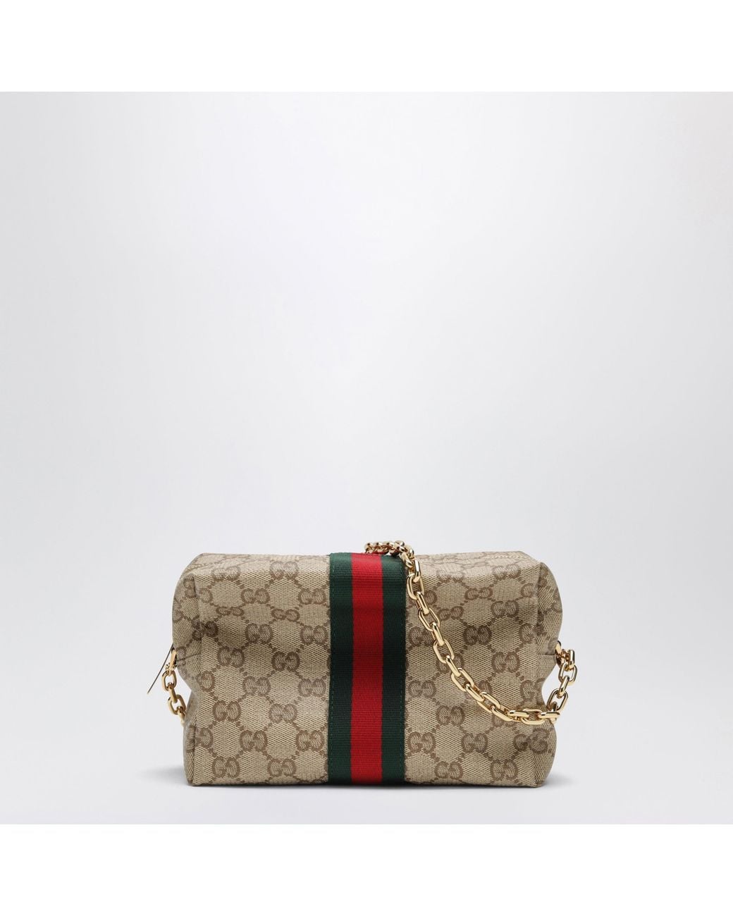 Gucci Natural Mini Camera Bag With Web Stripe