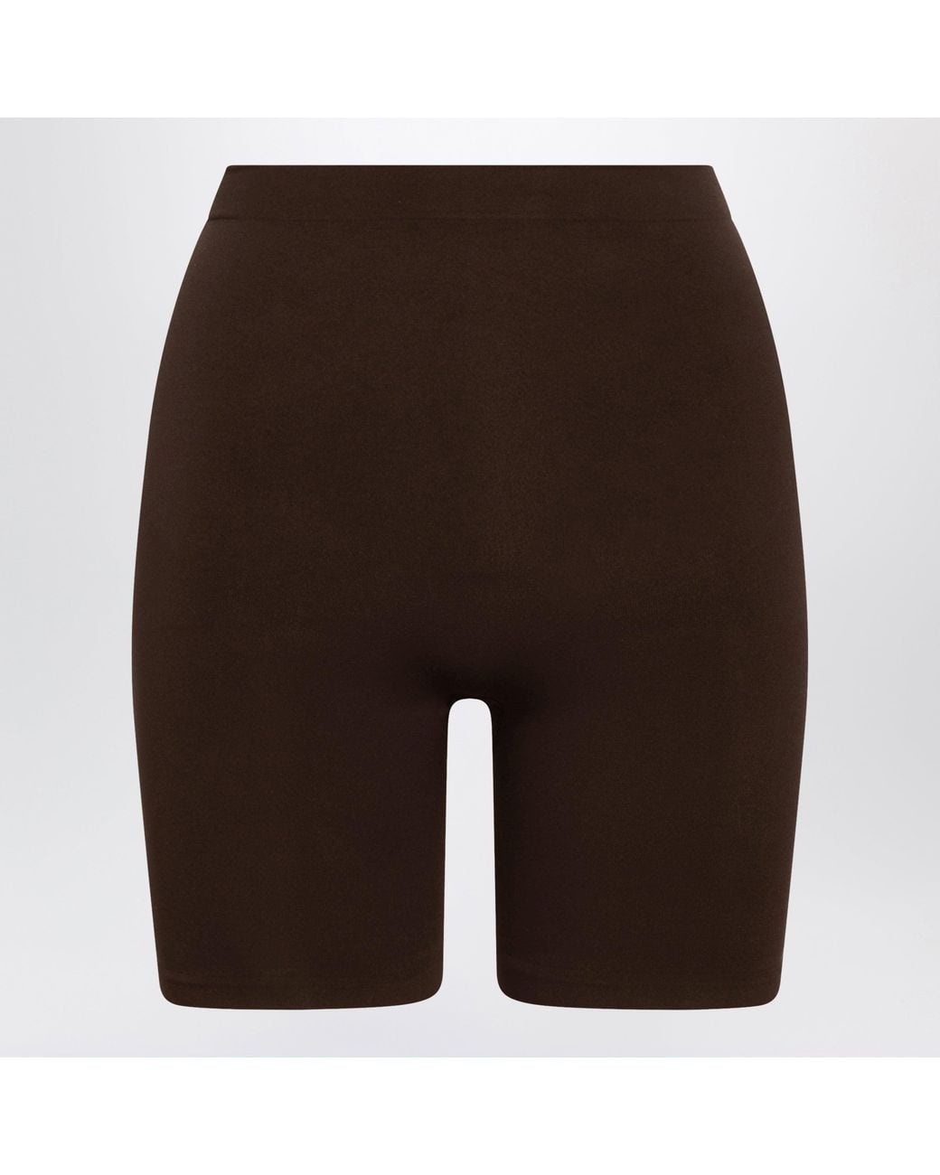 Skims Brown Cocoa Seamless Sculpt Mid-Thigh Shorts