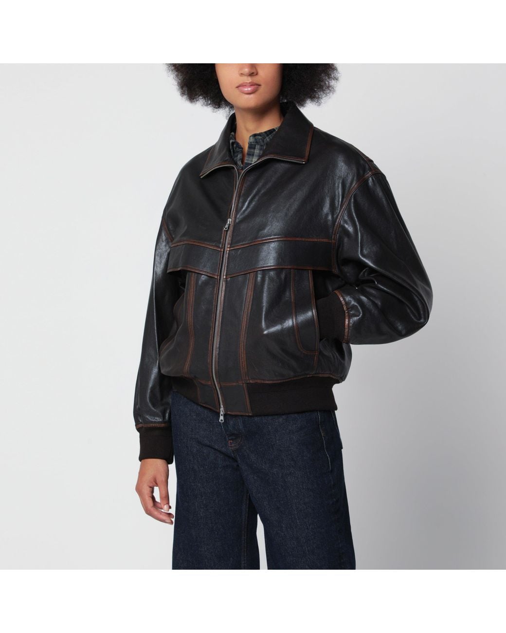 DUNST Black Dark Leather Blouson
