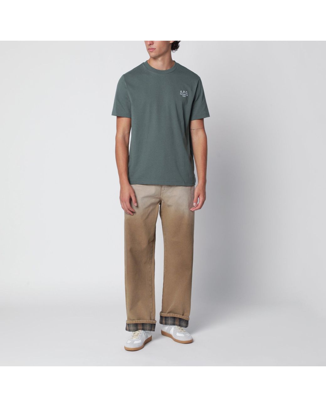 A.P.C. Gray Rue Madame T-Shirt for men