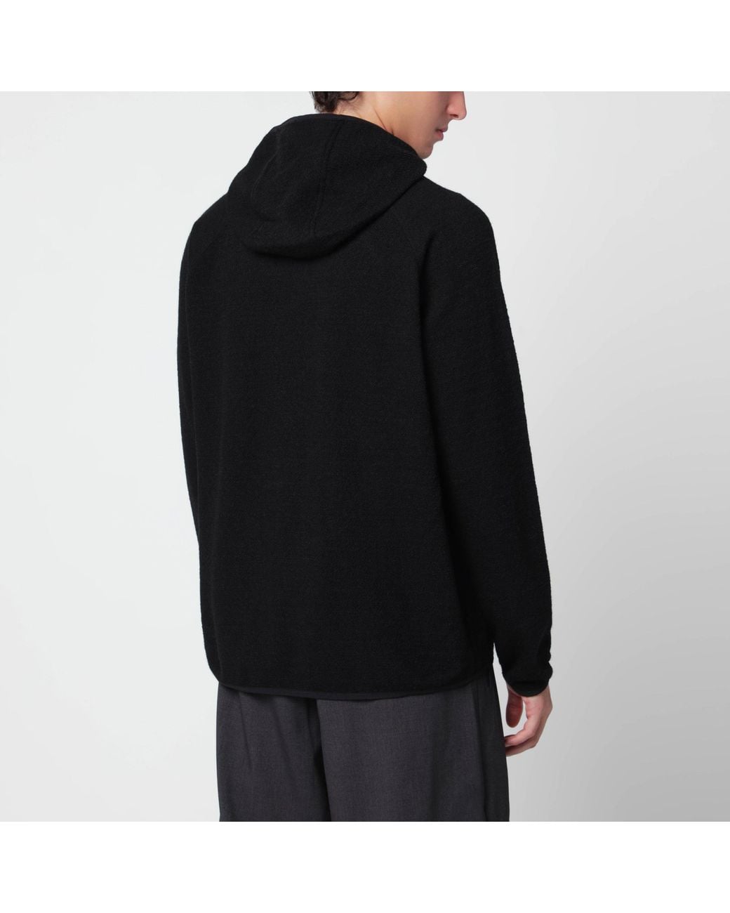 Hiking Patrol Black Hooded Sweatshirt for men