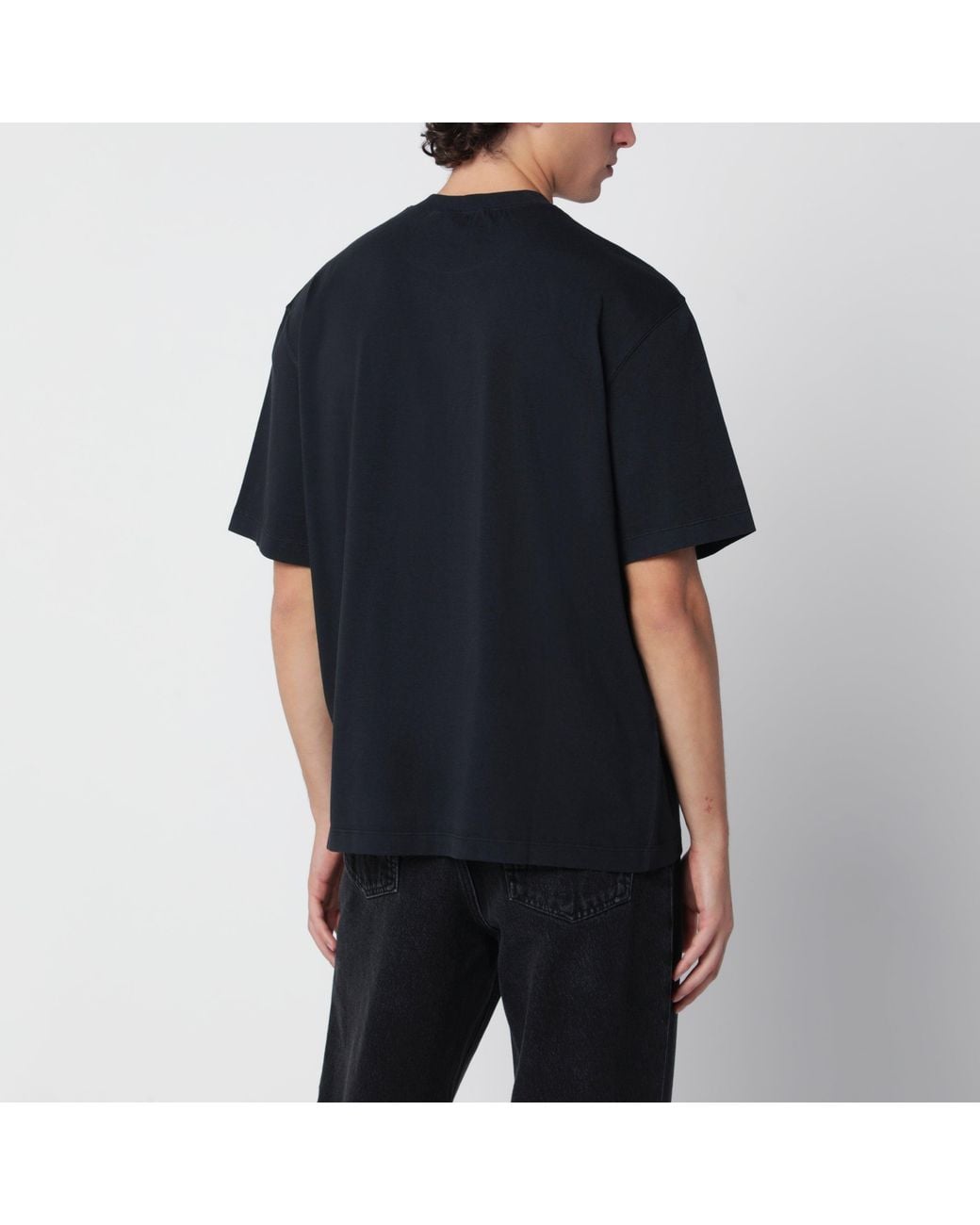 Stone Island Black Short-Sleeved T-Shirt for men