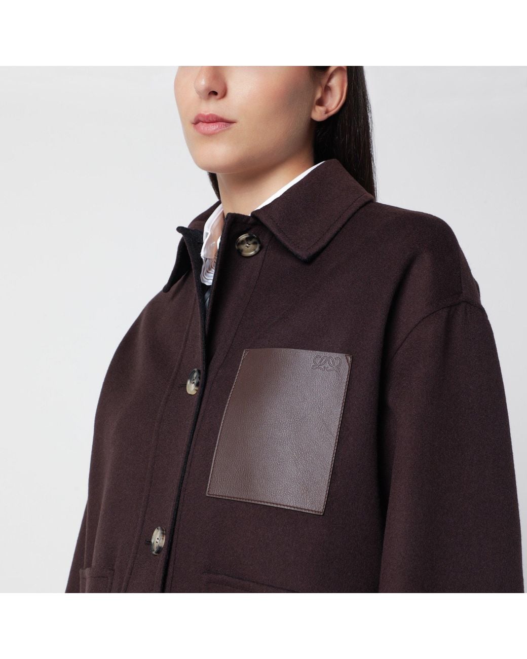 Loewe Black Wool And Cashmere Workwear Jacket