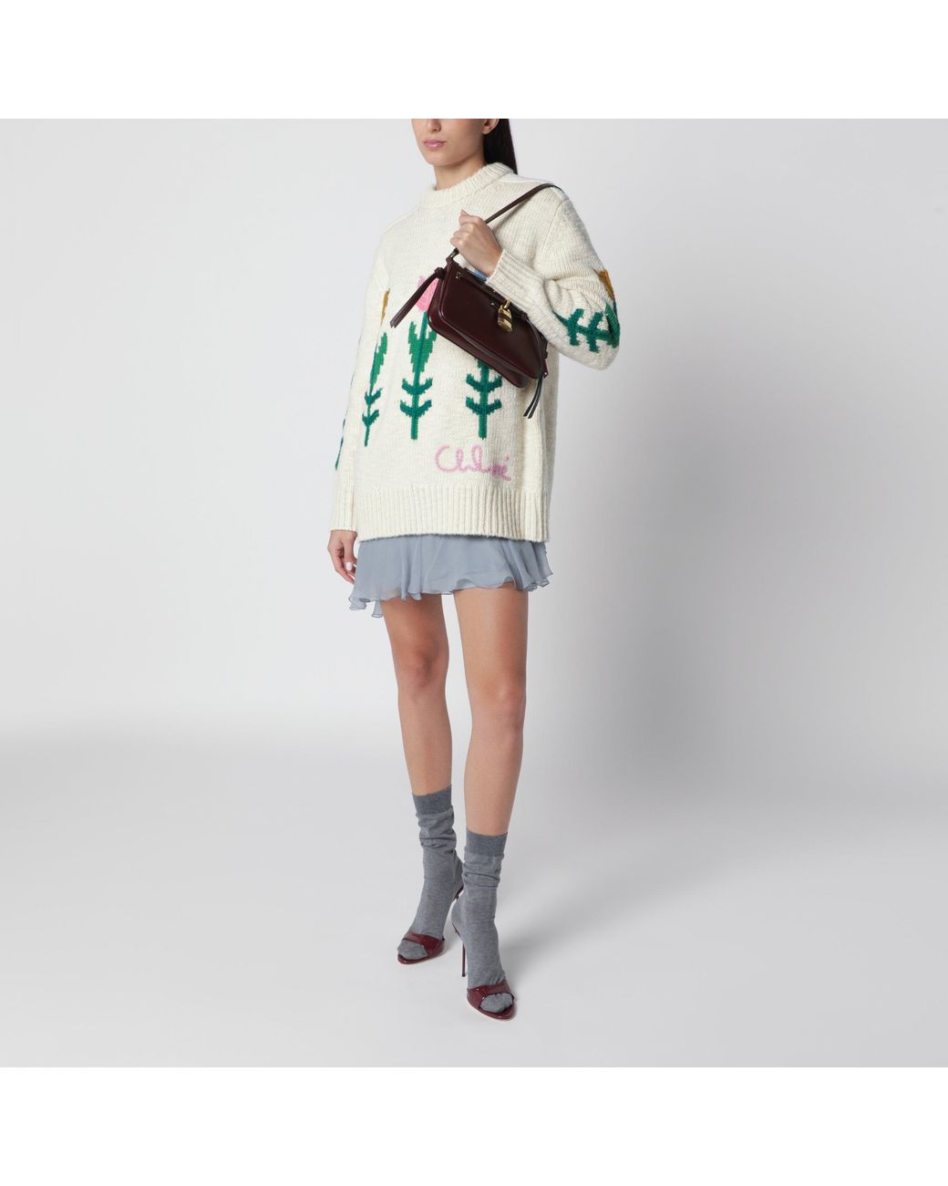 Chloé Brown Burnt Mini Paddington Sling Pouch
