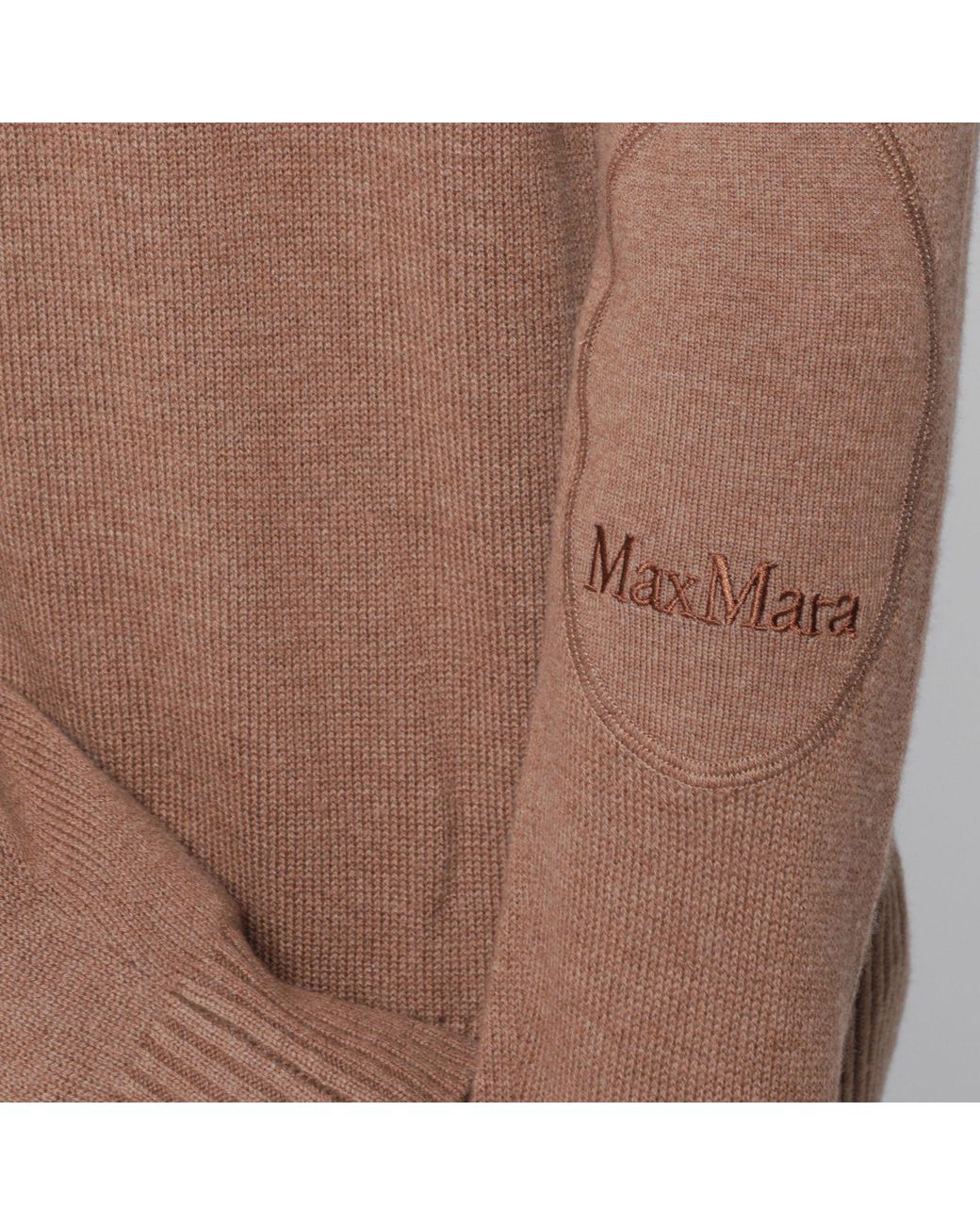 Max Mara Brown Camel Wool Cardigan