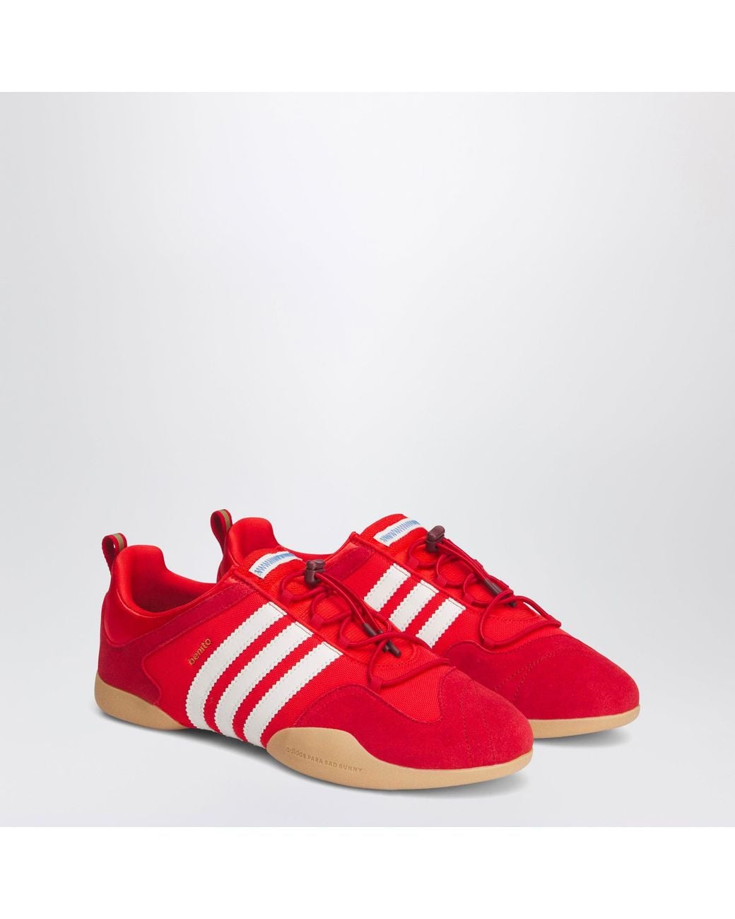 Adidas Originals Red X Bad Bunny Ballerina Low-Top Sneakers