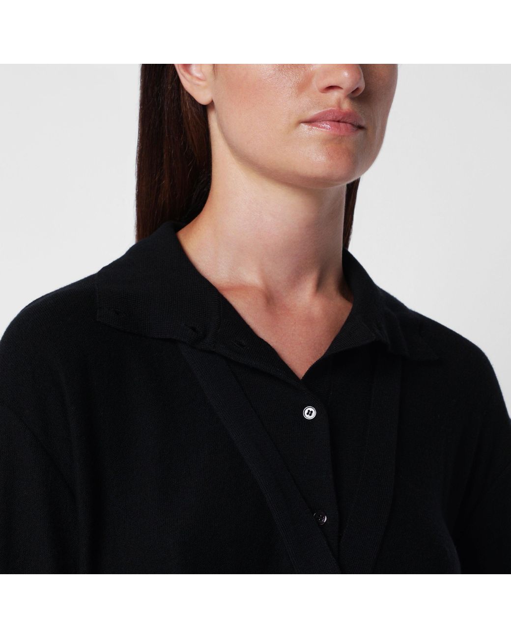 Source Unknown Black Fabbie Wool Cardigan