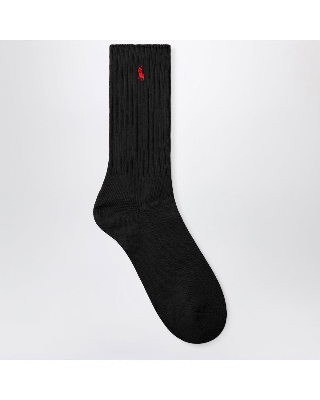 Polo Ralph Lauren Red Cotton-Blend Logo Socks for men