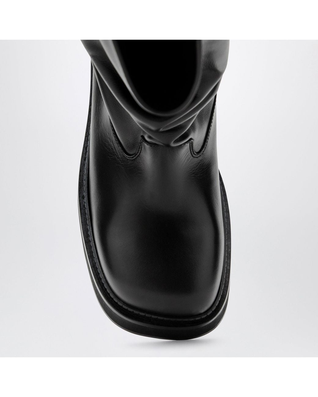 The Attico Black Robin Passeggiata Combat Boots