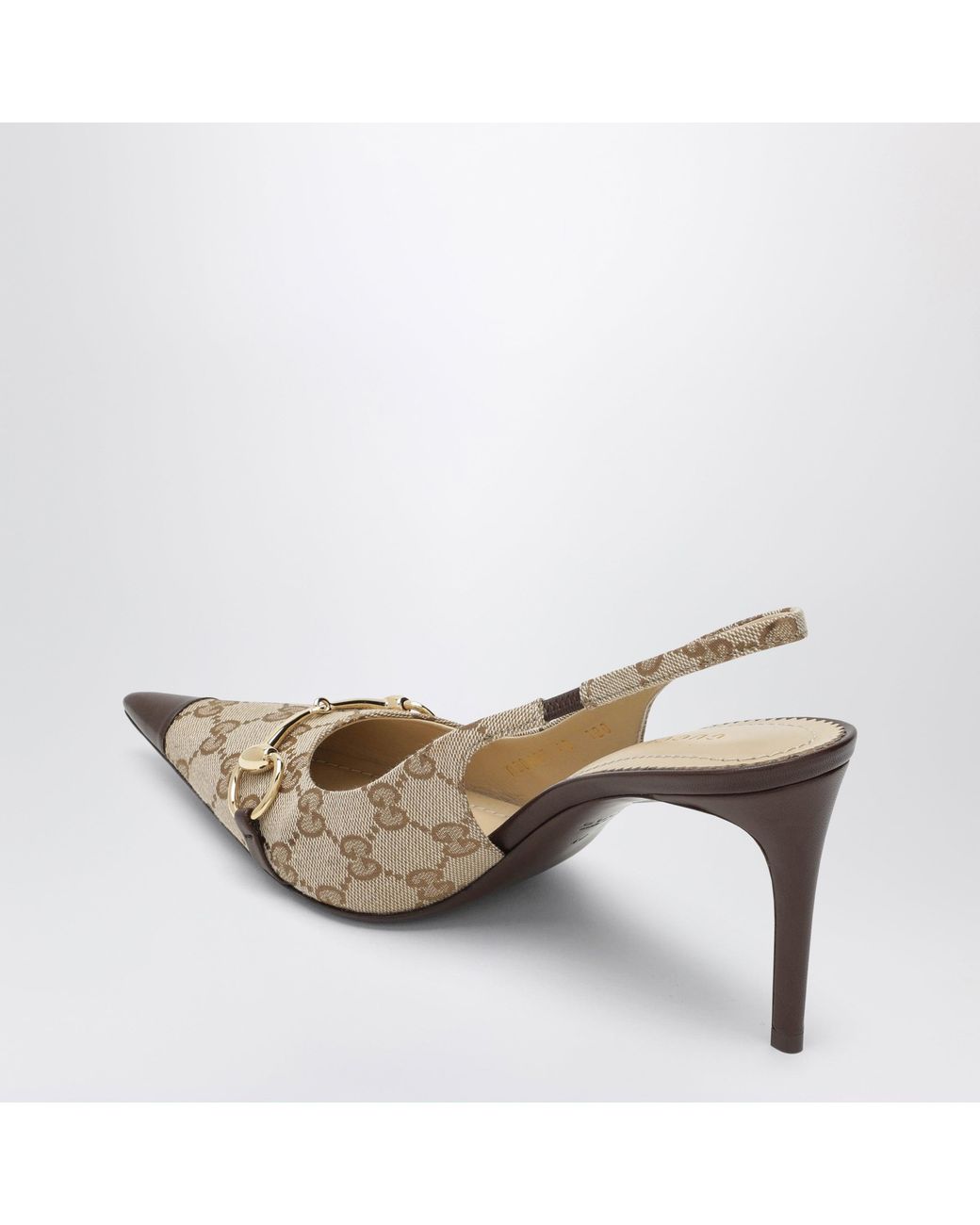 Gucci Metallic Donna Slingback Pumps