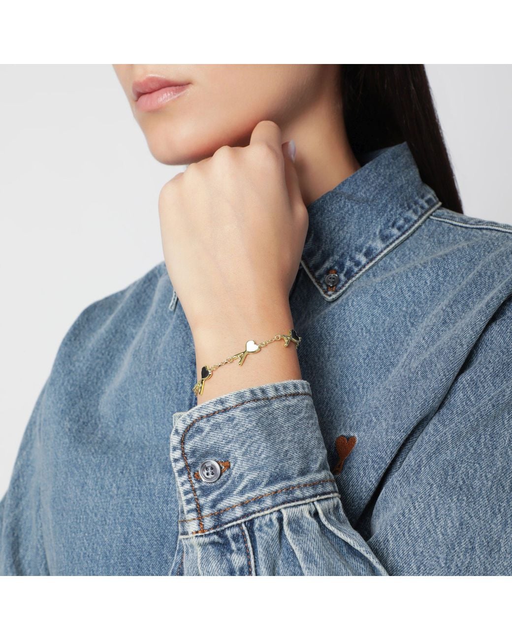AMI Metallic Ami De Coeur Bracelet