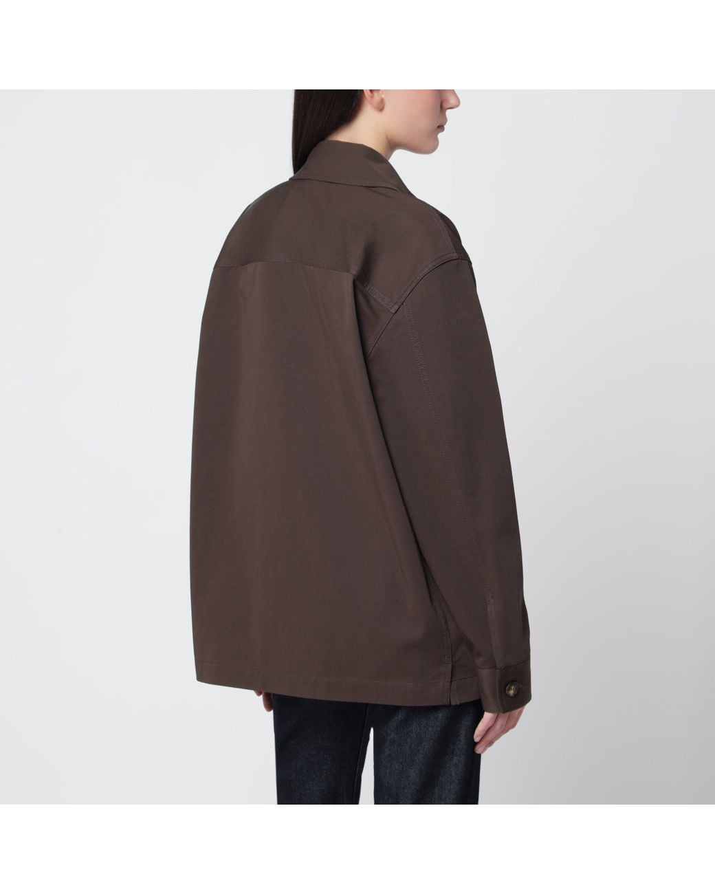 Saint Laurent Black Dark Cassandre Shirt Jacket
