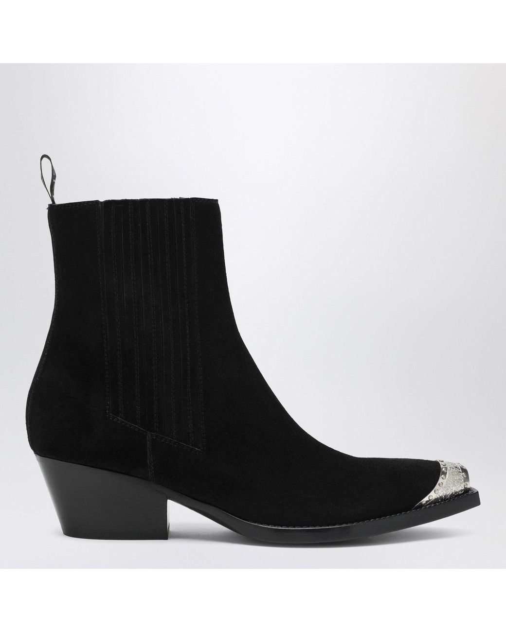 Sartore Black Suede Wax Ankle Boot
