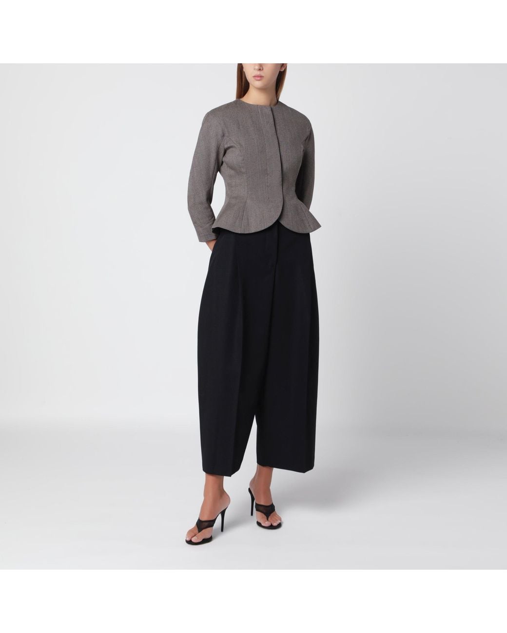 Jacquemus Gray Palmier Wool Jacket