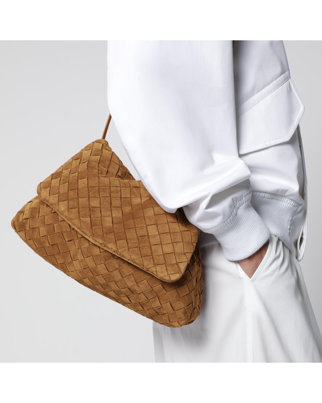 Bottega Veneta Brown Giorno Bag