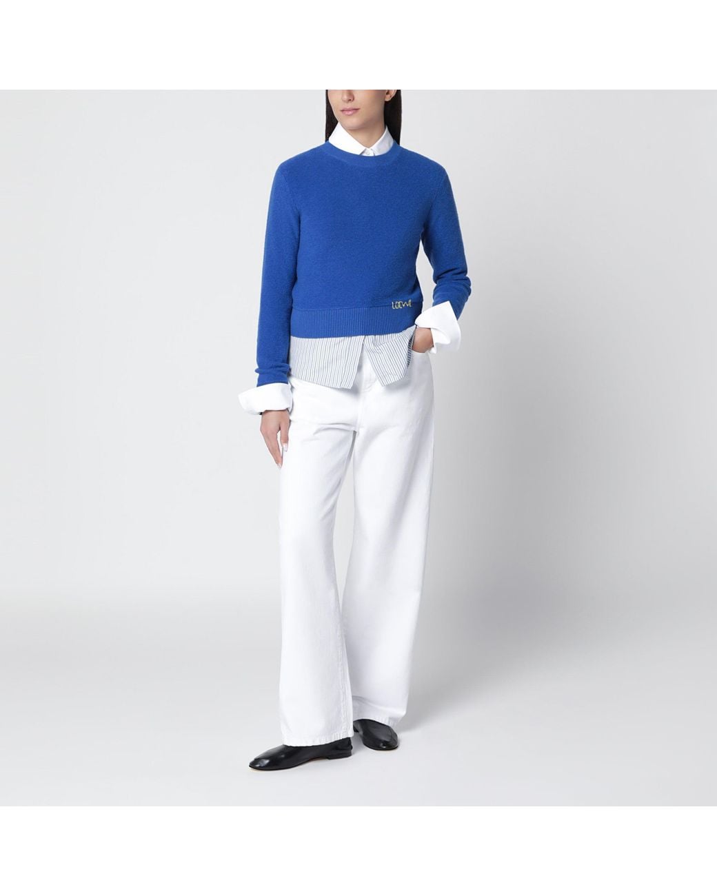 Loewe Blue Wool Sweater