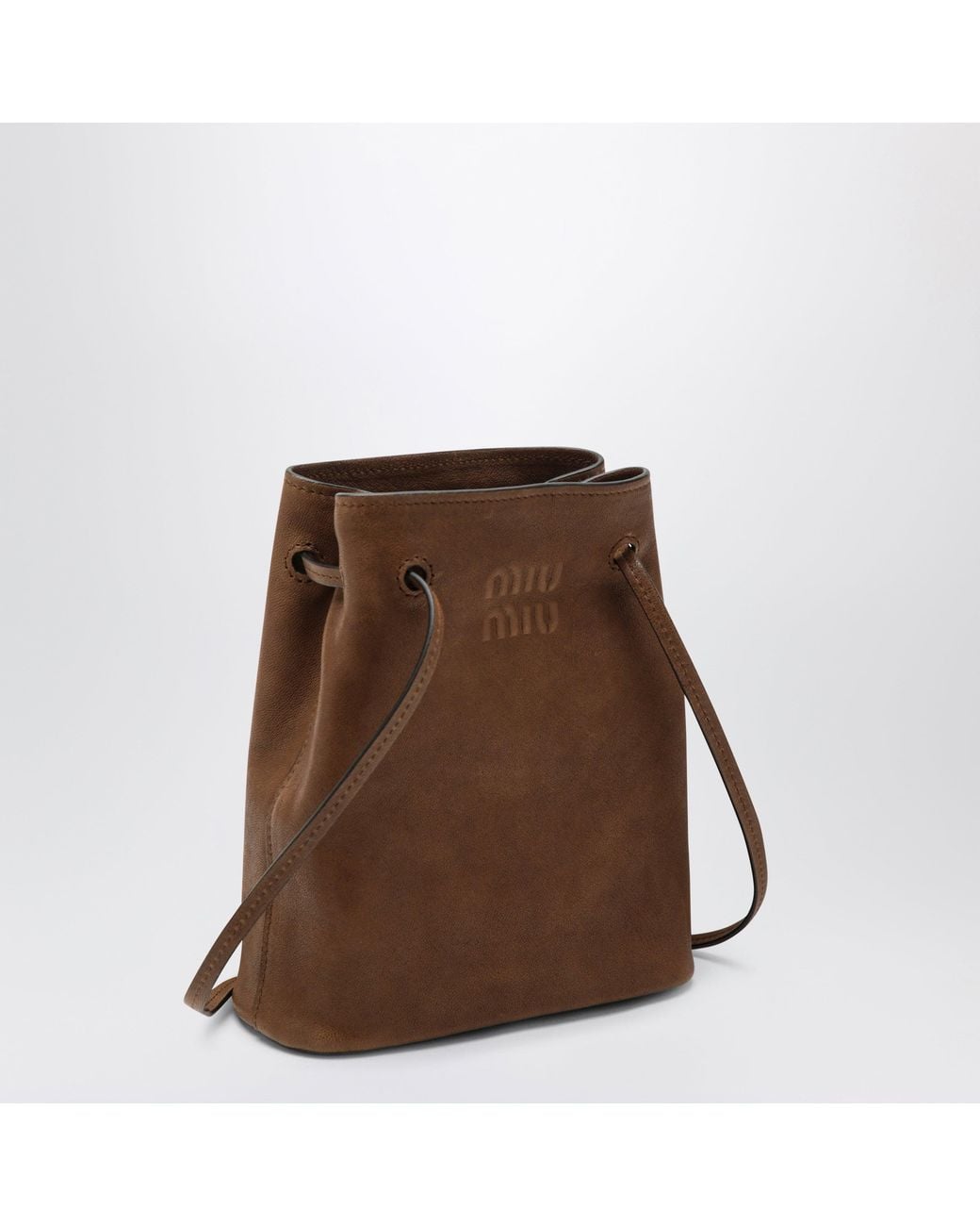 Miu Miu Brown Rovere Bucket Bag
