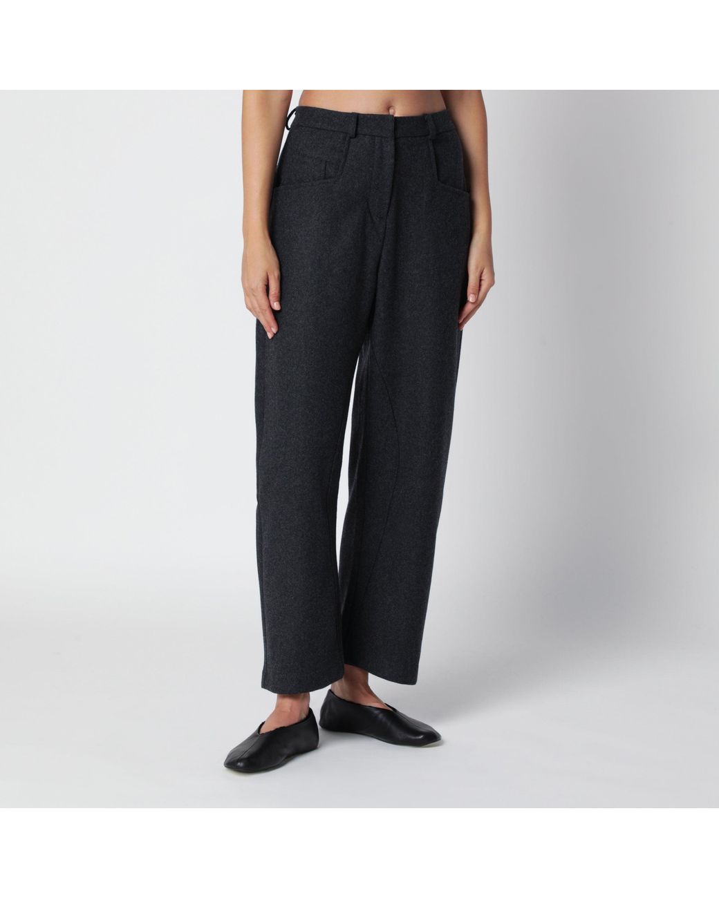 Source Unknown Black Roanna Dark Trousers