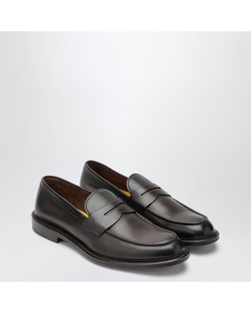 Doucal's Black Penny Loafers for men