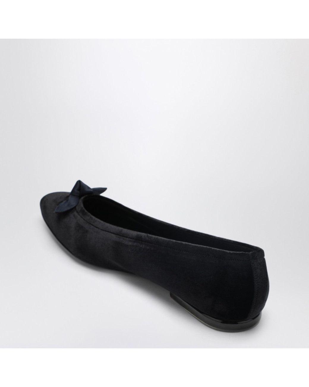 Loro Piana Black Primula Ballerinas Aus Schwarzem Samt