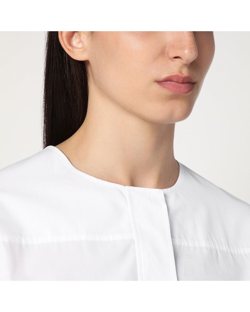 McQueen White Corset Shirt