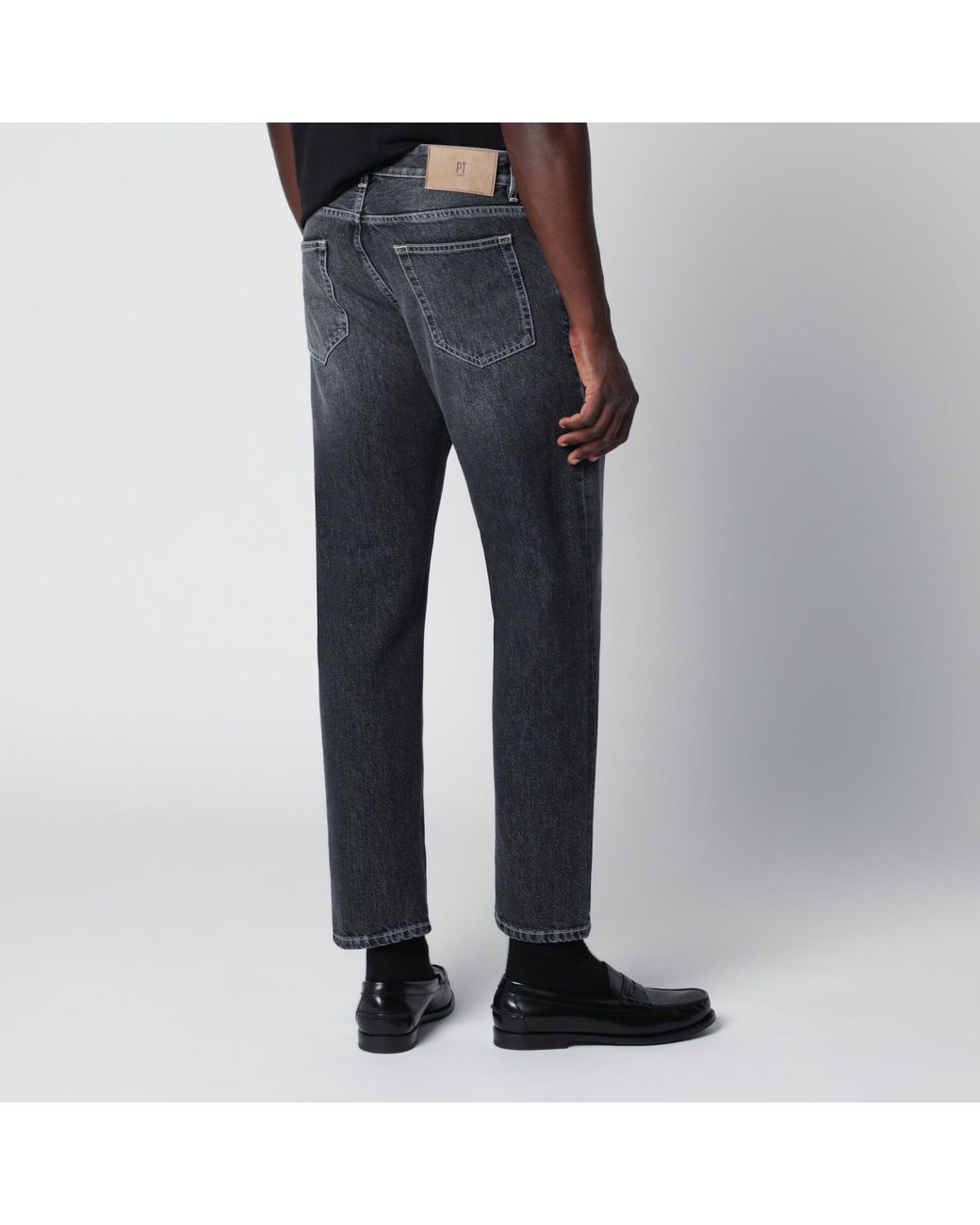 PT Torino Blue Washed Dark Jeans for men