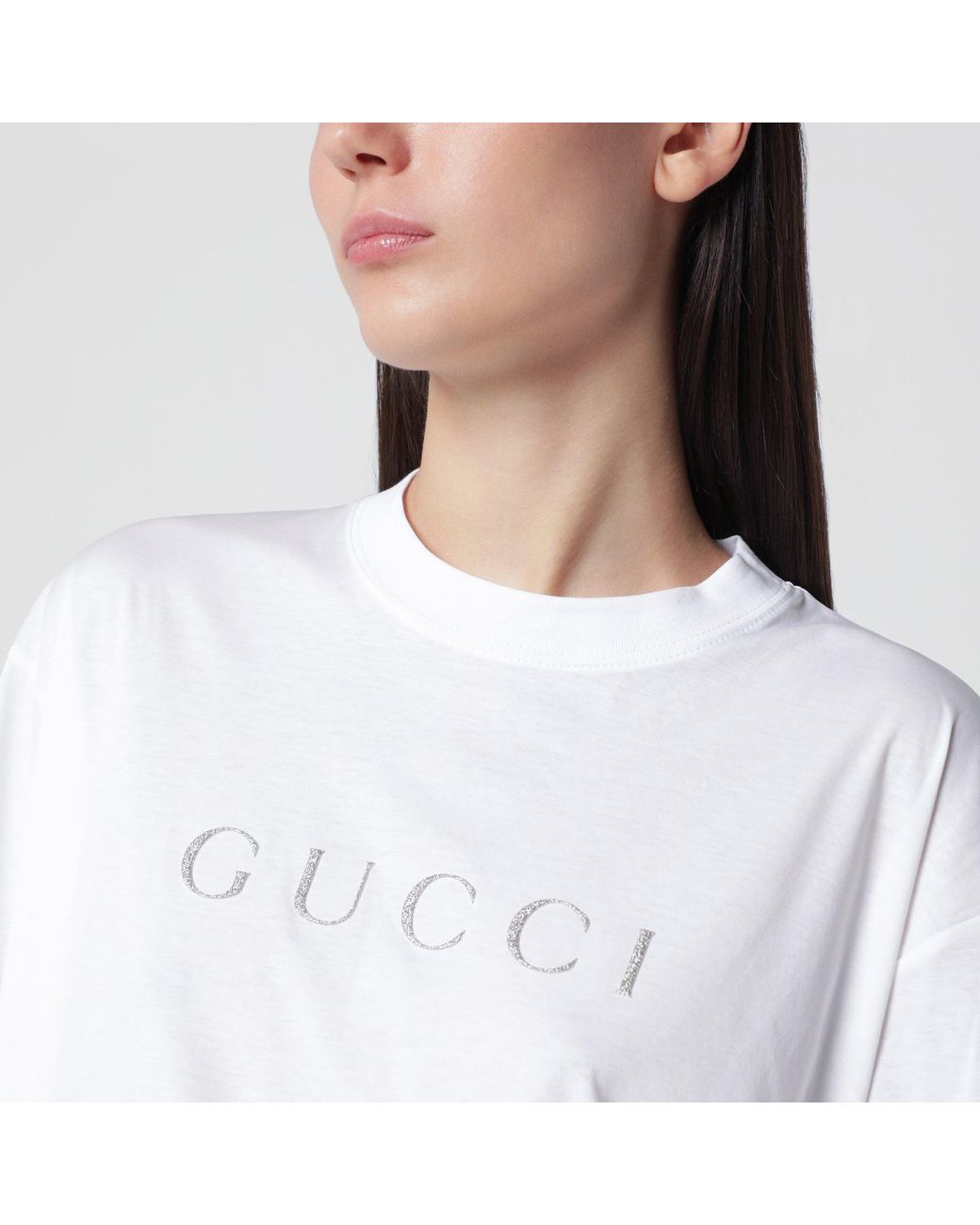 Gucci White Crew Neck T-Shirt