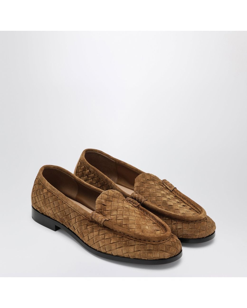 Bottega Veneta Brown Caramel Silenzio Loafers