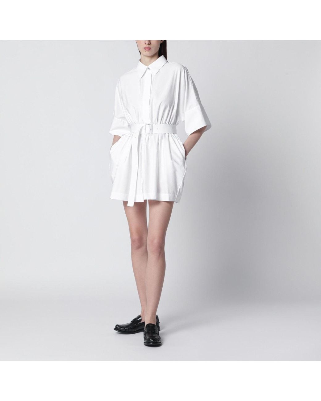 Givenchy White Mini Chemisier Dress