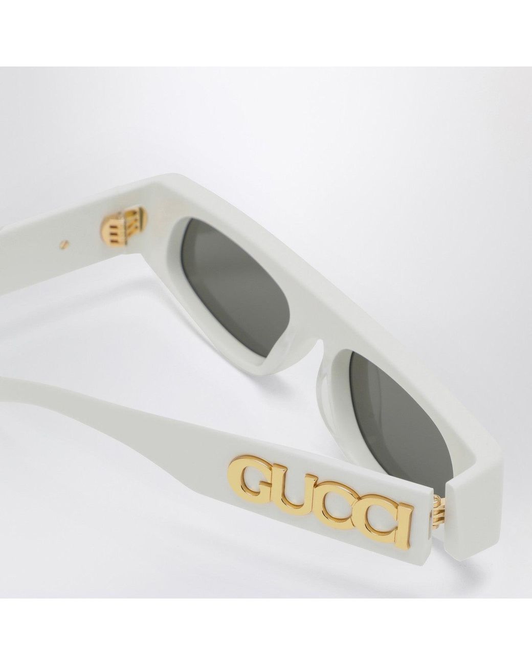Gucci Gray Geometric Sunglasses