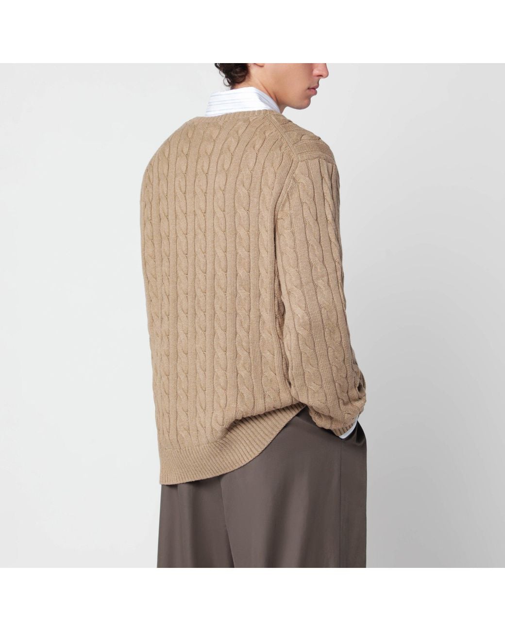 Polo Ralph Lauren Natural Cable-Knit Jumper for men
