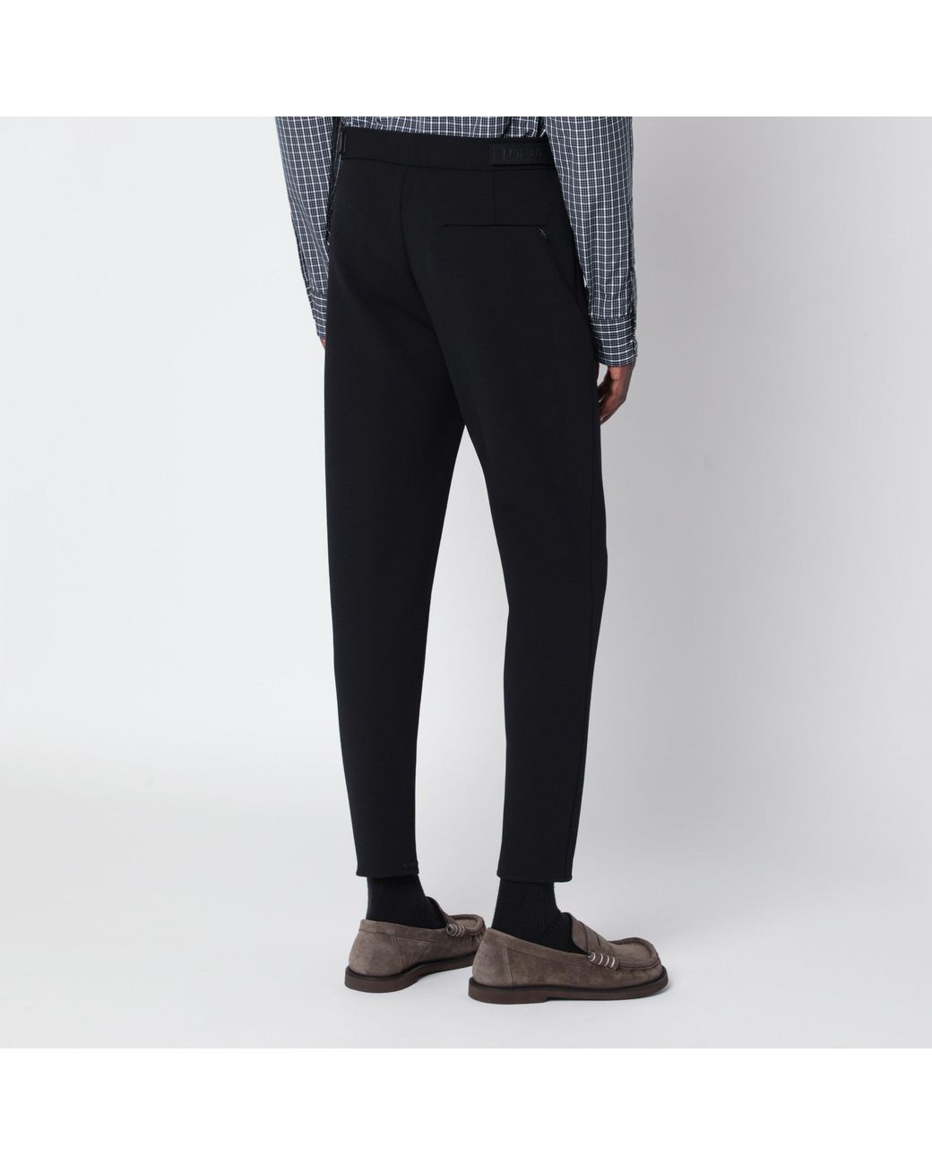 Loewe Black Stretch Wool Blend Trousers for men