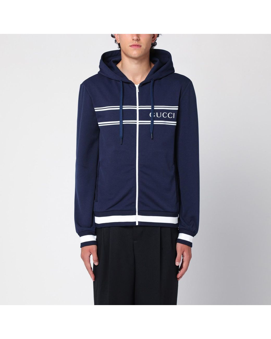 Gucci Dark Blue Sweatshirt In Technical Jersey for Men Lyst UK